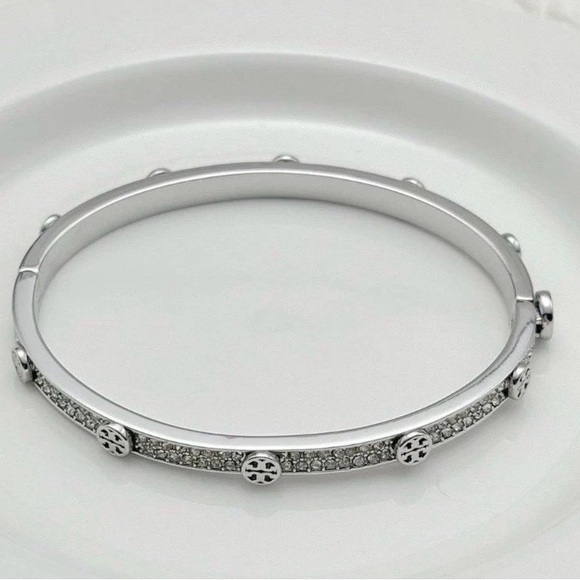 Tory Burch Silver Pavé bangle - Picture 2 of 5